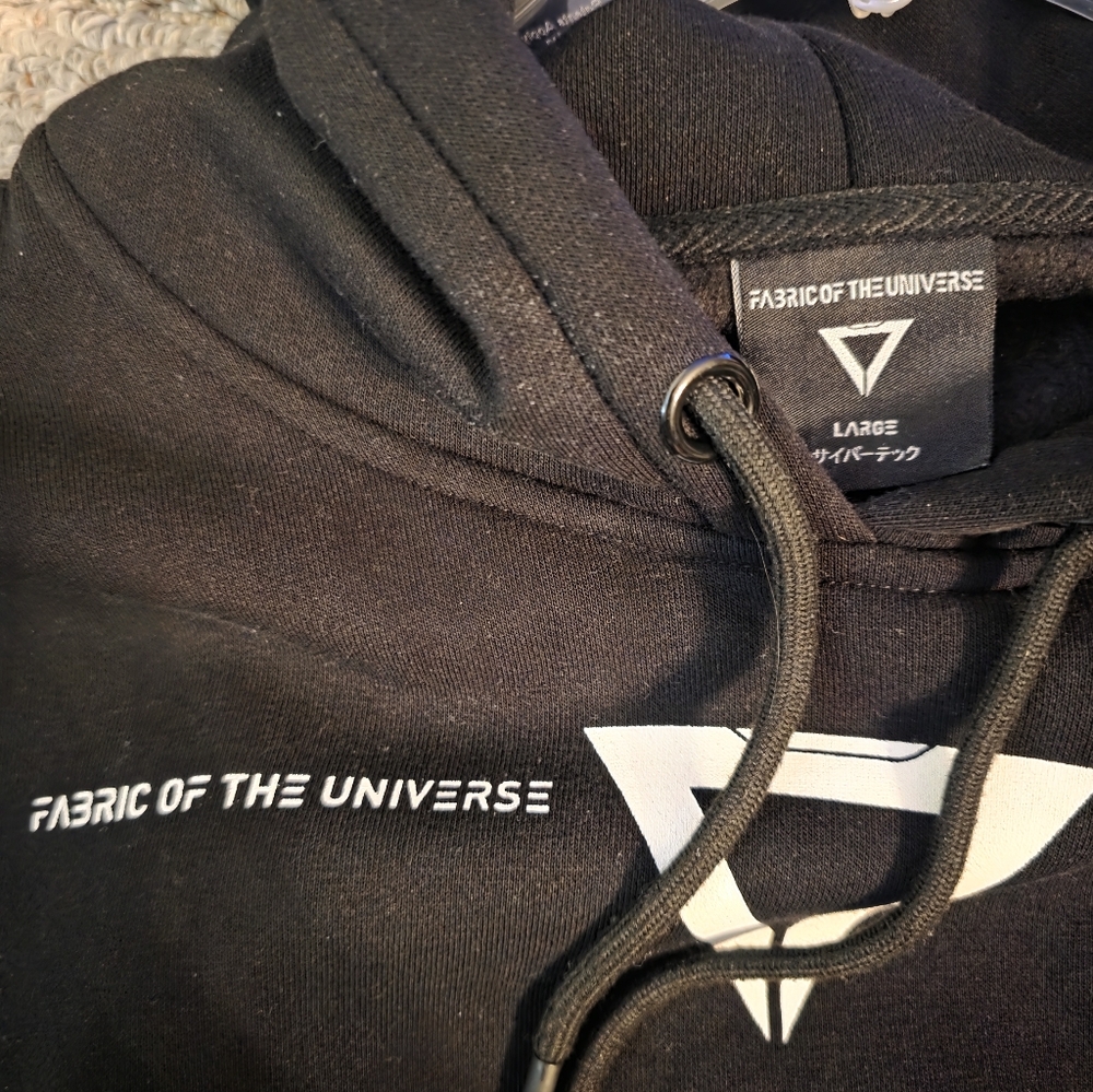 Fabric Of The Universe Womens Crop Hoodie Large - Picture 4 of 11